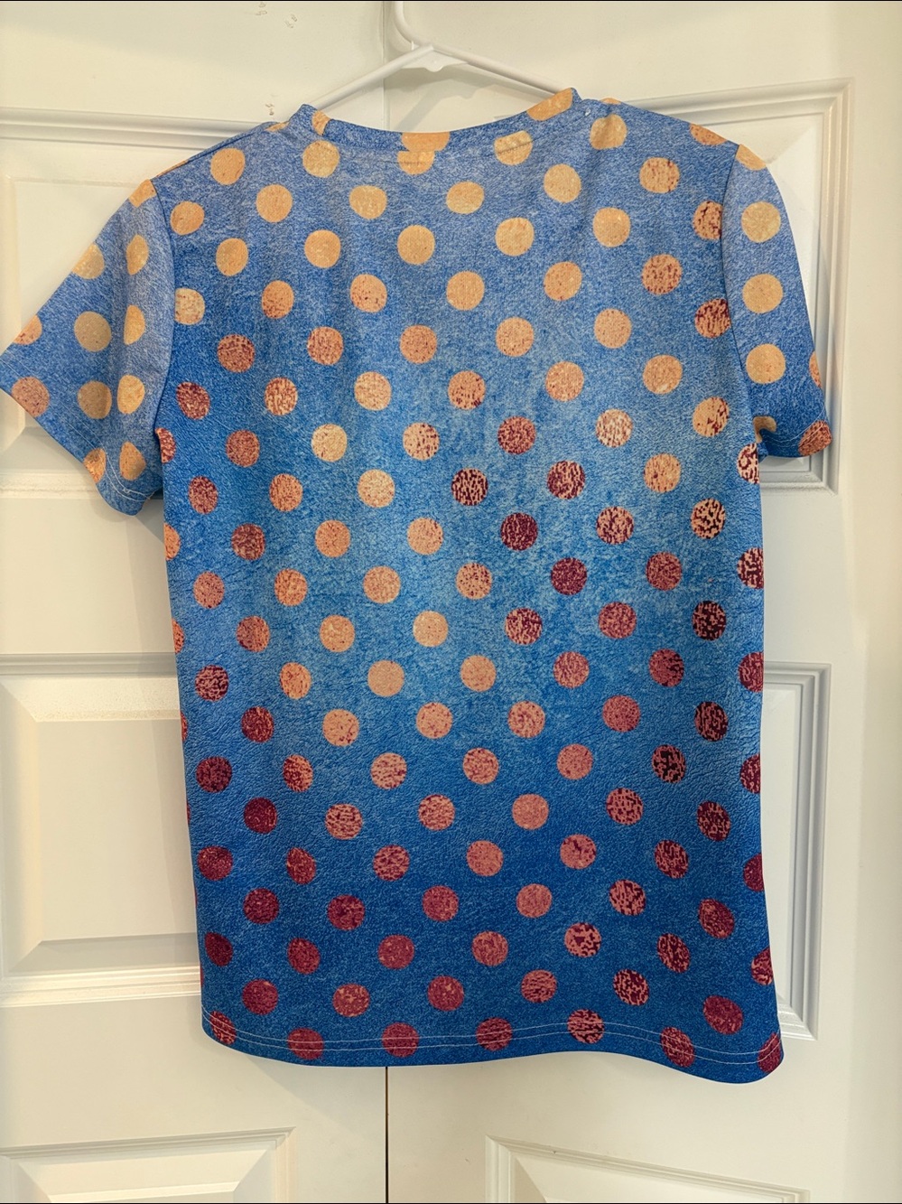 Blue Polka Dot Short Sleeve Tee - Picture 3 of 3
